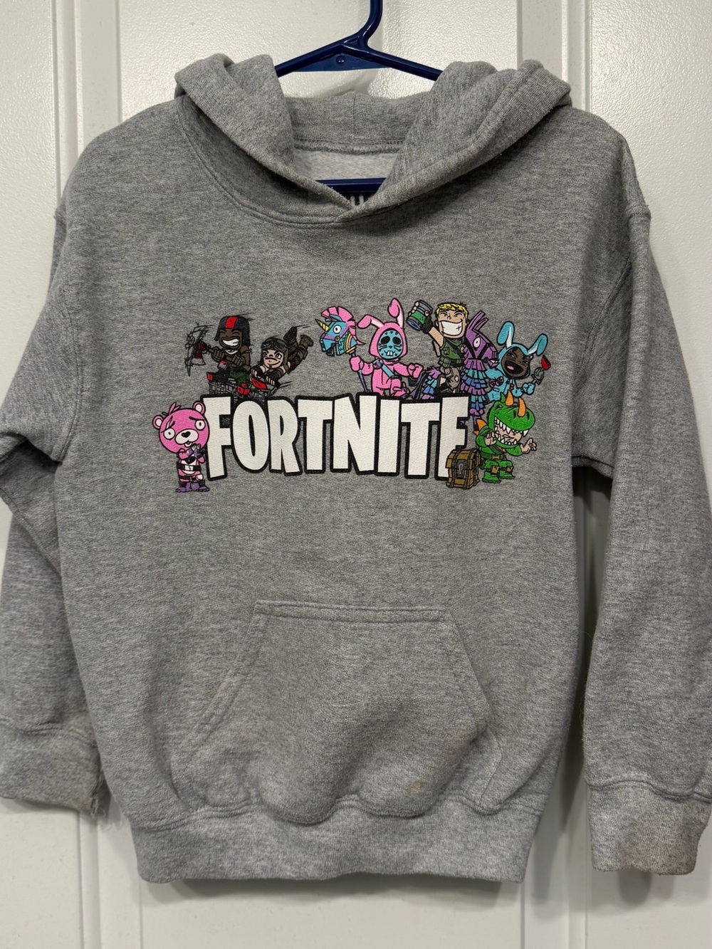 GUC! Youth Unisex Fortnite gray Graphic Hoodie Size XS